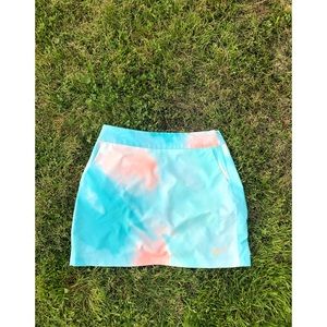 Nike golf tiedye aqua mini sports summer skirt